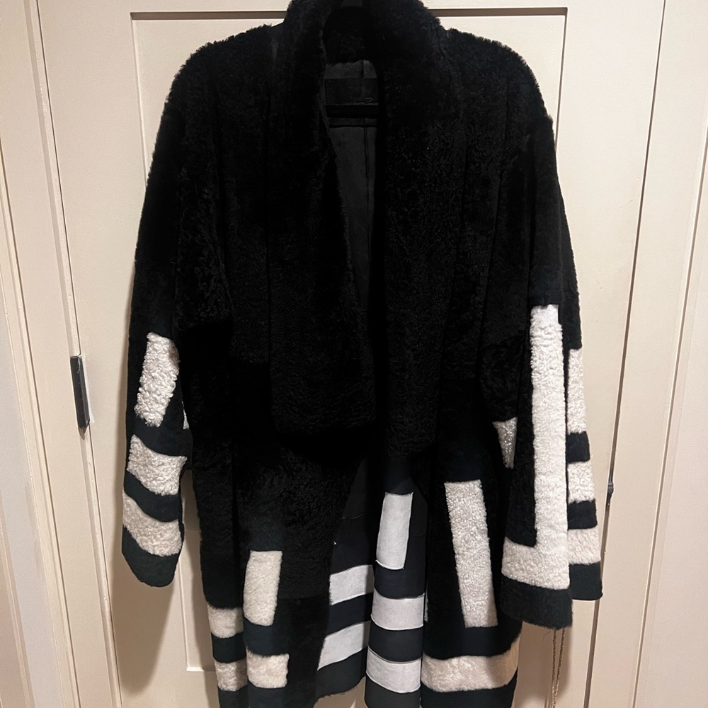 Urban Zen/ Donna Karan private label shearling coat